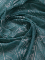 Printed Cotton Blend Unstitched Suit With Dupatta