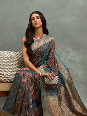 Jamavar Banarasi Woven Saree