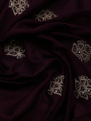 Neck Embroidered Muslin Unstitched Suit With Dupatta