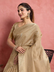 Woven Border Booti Art Silk Saree