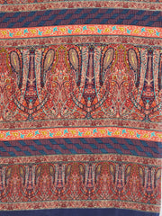 Floral Printed Crepe Woven Saree