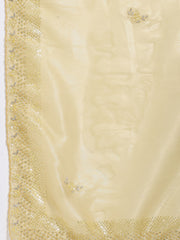 Sequence Embroidery Tissue Saree