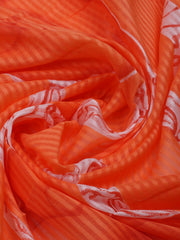 Printed Cotton Blend Unstitched Suit With Dupatta