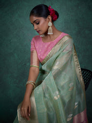 Woven Border Art silk Saree
