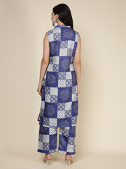 Printed Cotton Blend Kurta With Pants