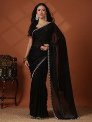 Embroidered Organza Saree