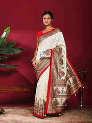 Digital Print Art Silk Saree