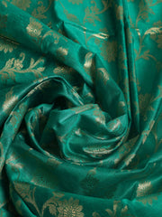 Woven Design Chanderi Unstitched Suit With Pant & Dupatta