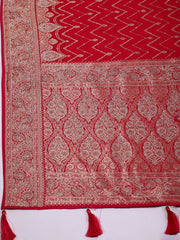 Embelished Satin Rani Saree