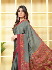 Digital Printed Crepe Saree