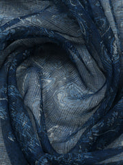 Printed Cotton Blend Unstitched Suit With Pant Dupatta