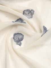 Embroidered Cotton Blend Unstitched Suit With Dupatta