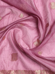 Woven Neck Chanderi Unstitched Suit With Dupatta