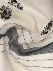 Embroidered Cotton Blend Unstitched Suit With Dupatta