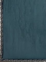 Swarovski Border Art-Chiffon Plain Saree