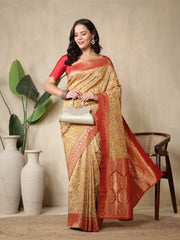 Printed Dola Silk Saree