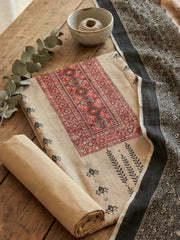 Printed Tissue Unstitched Suit With Pant & Dupatta