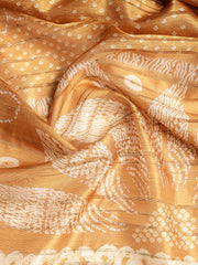 Embroidered Tussar Unstitched Suit With Dupatta