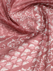 Printed Cotton Blend Unstitched Suit With Dupatta