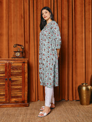 printed Cotton Blend Kurta