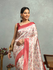Digital Printed Art Silk Saree