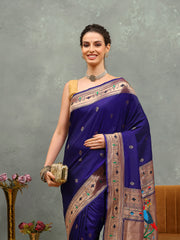 Embroidered Cotton Blend Saree