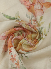 Printed Tissue Unstitched Suit With Pant & Dupatta