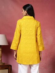 Plain Cotton Blend Kurta