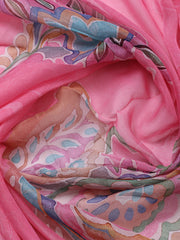 Embroidered Cotton Blend Unstitched Suit With Pant & Dupatta