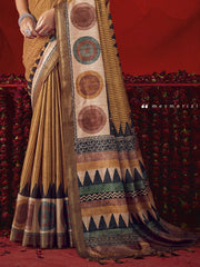 Digital Printed Art Silk Saree