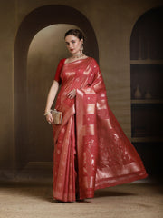 Woven Design Linen Blend Saree
