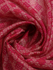 Embroidered Chanderi Unstitched Suit With Dupatta