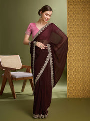 Georgette Embroidered Saree