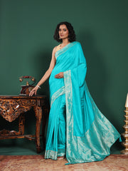 Woven Design Cotton Blend Saree