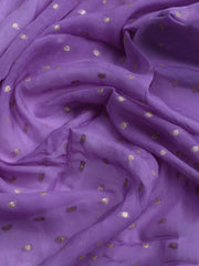 Embroidered Chanderi Unstitched Suit With Dupatta