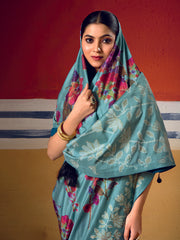 Digital Printed Art Silk Saree