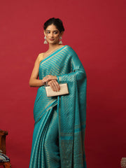 Plain Crepe Saree