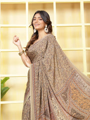 Digital Printed Crepe Saree