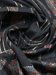 Neck Patti Cotton Blend Unstitched Suit With Dupatta