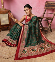 Digital Printed Art Silk Saree