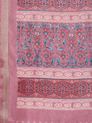 Floral Printed Art Silk Woven Saree