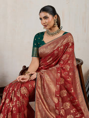 Woven Design Pashmina Saree