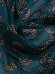Printed Cotton Blend Unstitched Suit With Dupatta