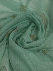 Printed Cotton Unstitched Suits Printed Suit With Pant & Dupatta