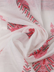 Printed Cotton Blend Unstitched Suit With Dupatta