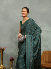 Digital Printed Crepe Saree