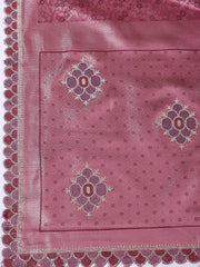Embelished Satin Onion Pink Saree