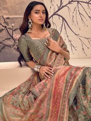 Printed Art Silk Saree