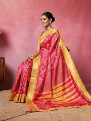 Printed Art-Tusser Saree