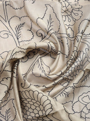 Printed Cotton Blend Unstitched Suit With Pant & Dupatta